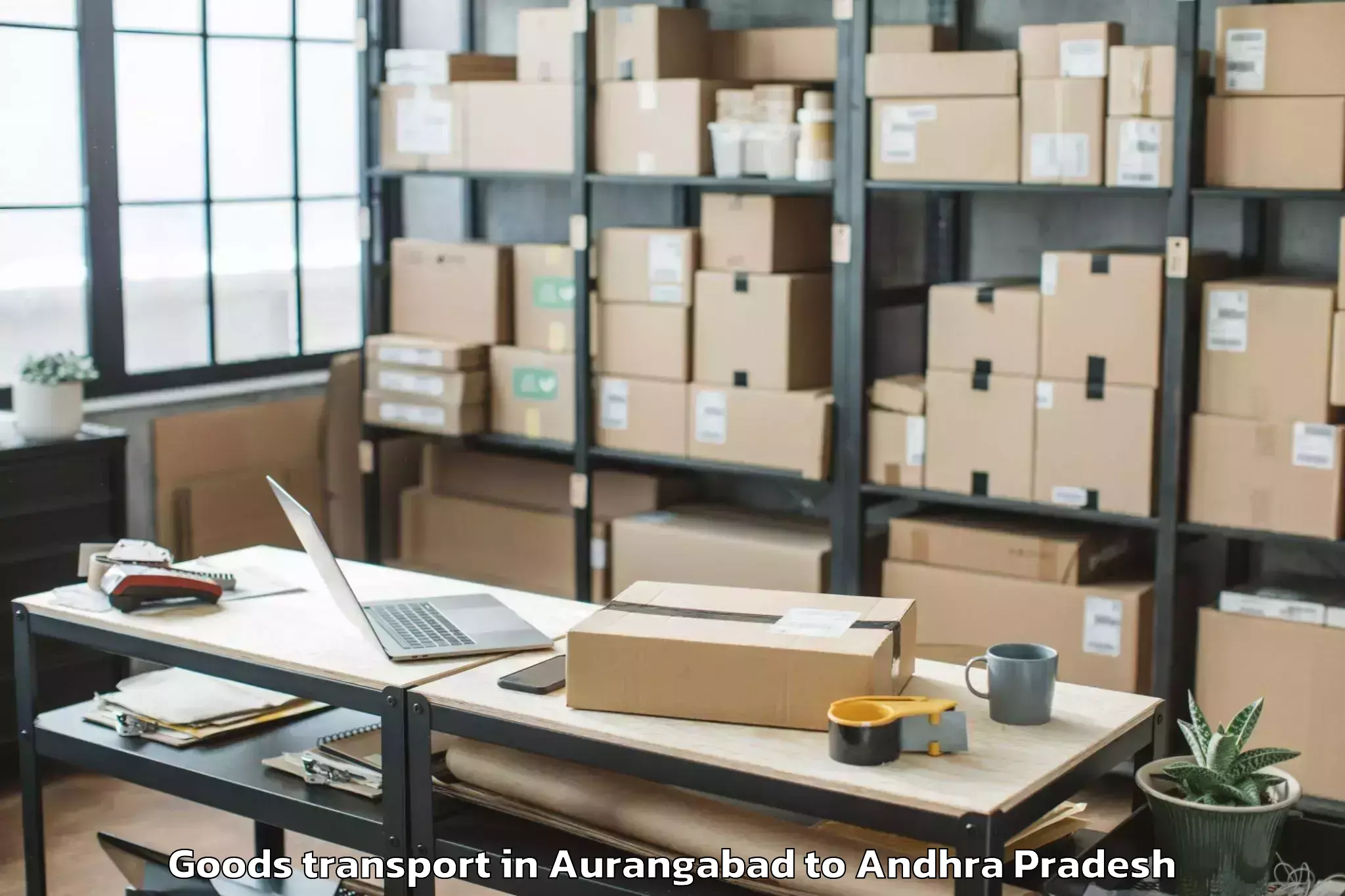 Reliable Aurangabad to Maddipadu Goods Transport